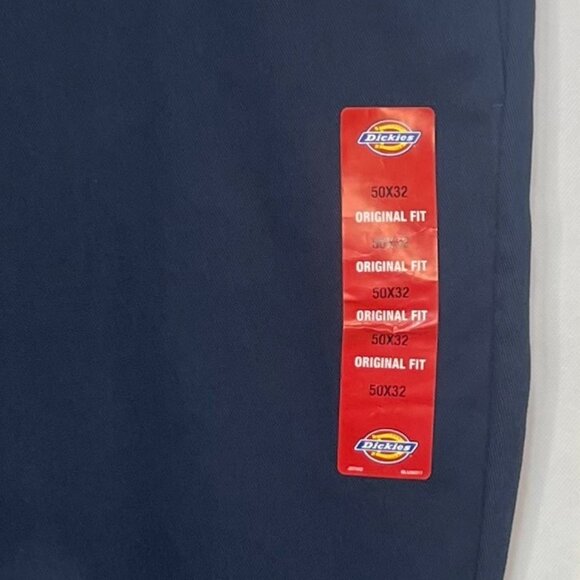 Dickies 874 Original Fit Flex Work Pants Mens 50X32 Blue Durable New - Picture 11 of 11